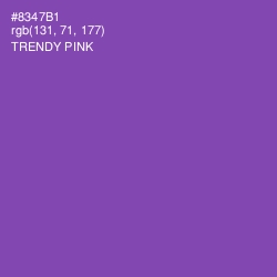 #8347B1 - Trendy Pink Color Image
